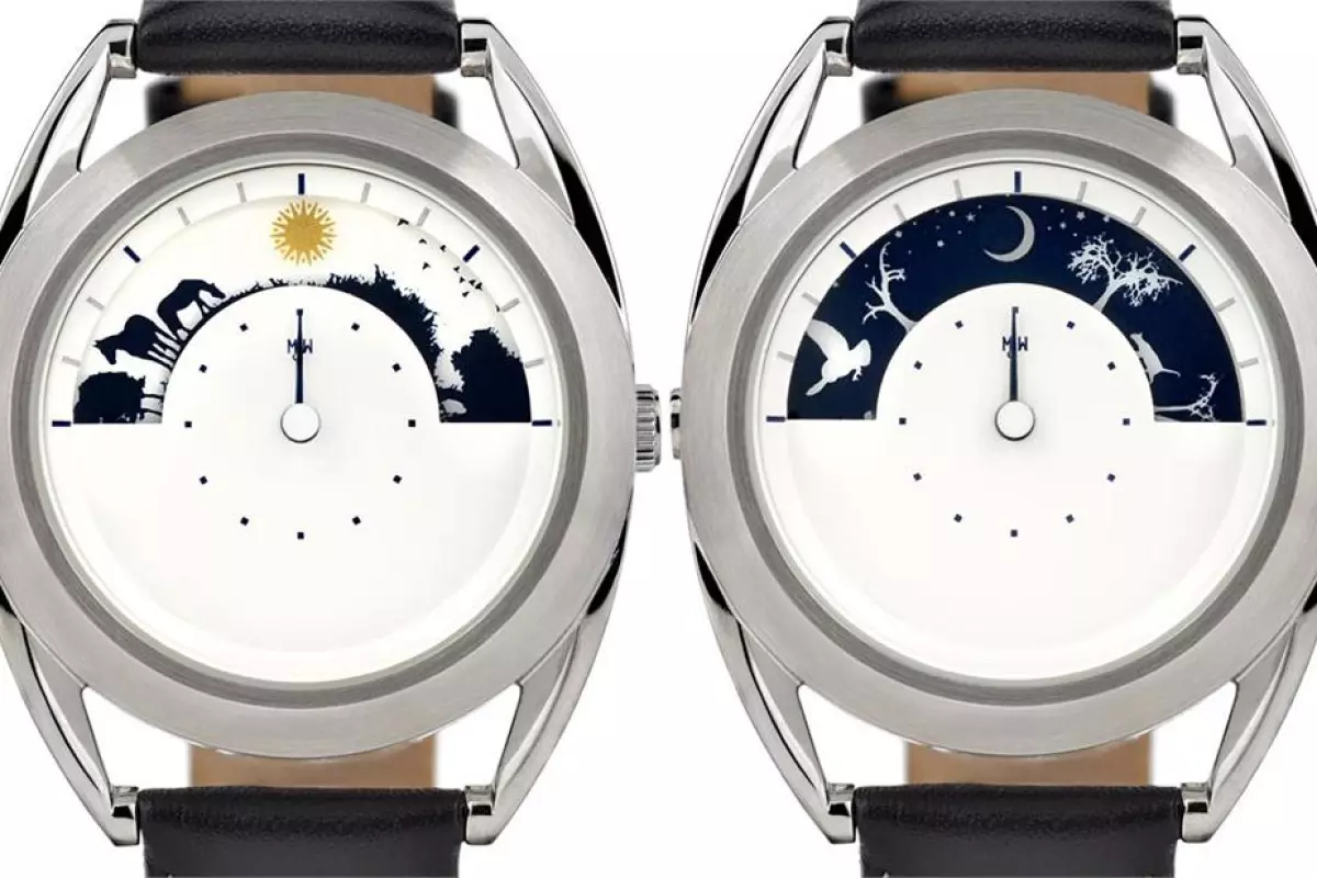 The Sun and Moon Watch replaces numbers with visual representations of day and night