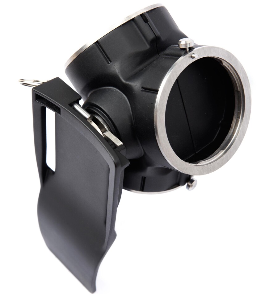 Swivelling lens holder keeps your glass within grasp