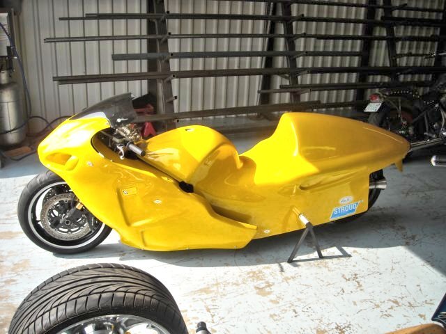 Side view of rocket motorcycle (Photo: Glenn Brittian)