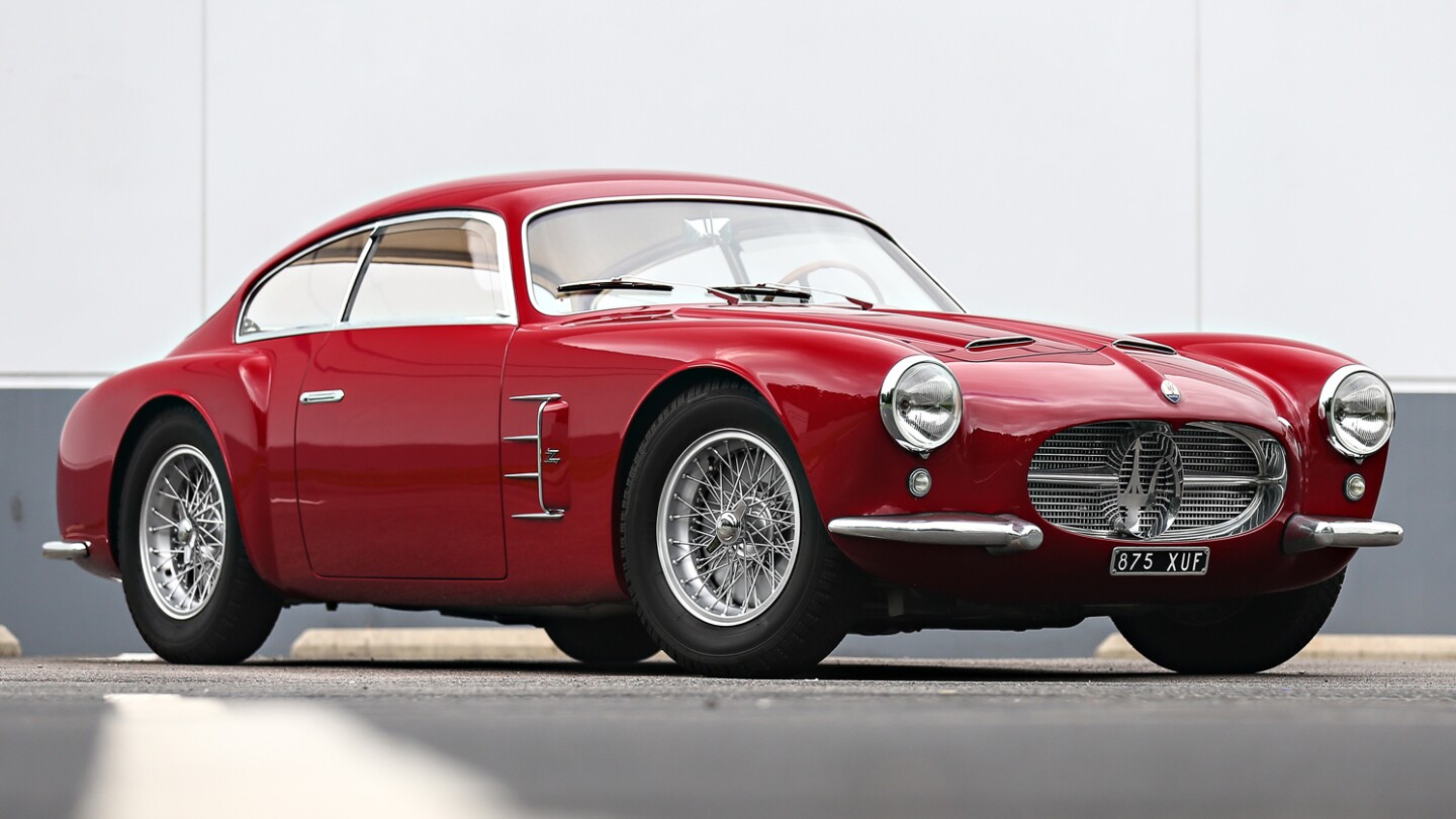 The last of 21 Zagato Berlinettas built, delivered new to the United States and raced extensively in period, this 1956 Maserati A6G/54 Berlinetta has an estimate of $4,000,000 to $5,000,000. Official Auction Description: Gooding & Co Lot 027