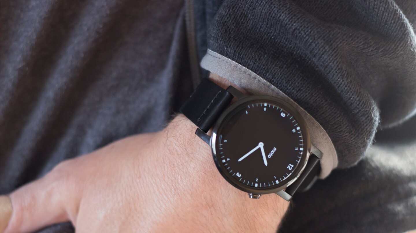 Both watches let you use always-on (but dimmed) clock faces, so your watch doesn't have a black void for a face when your arm is at your side
