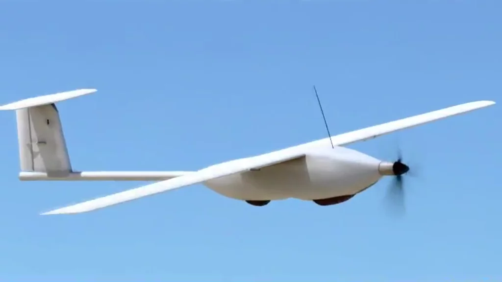 The flight time of the Stalker UAS has been improved by 2,400 percent using a wireless laser beam power system (Photo: Lockheed Martin)