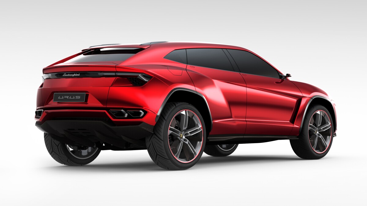 The Lamborghini Urus SUV concept that has been unveiled in Beijing