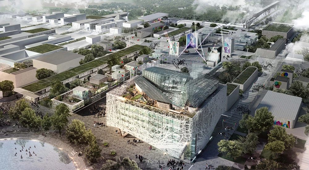 According to city plans, the cement facade is set to become a permanent feature, remaining long after the Milan Expo 2015 has ended