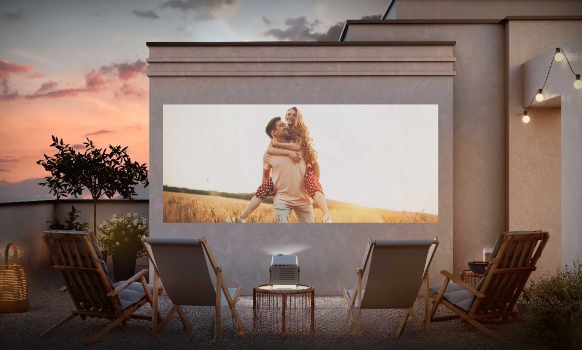 The Hisense M2 Pro smart mini projector rocks triple-laser power, boasts easy setup indoors or out, and can manage 150-inch 4K visuals at a 1-1.3:1 throw ratio