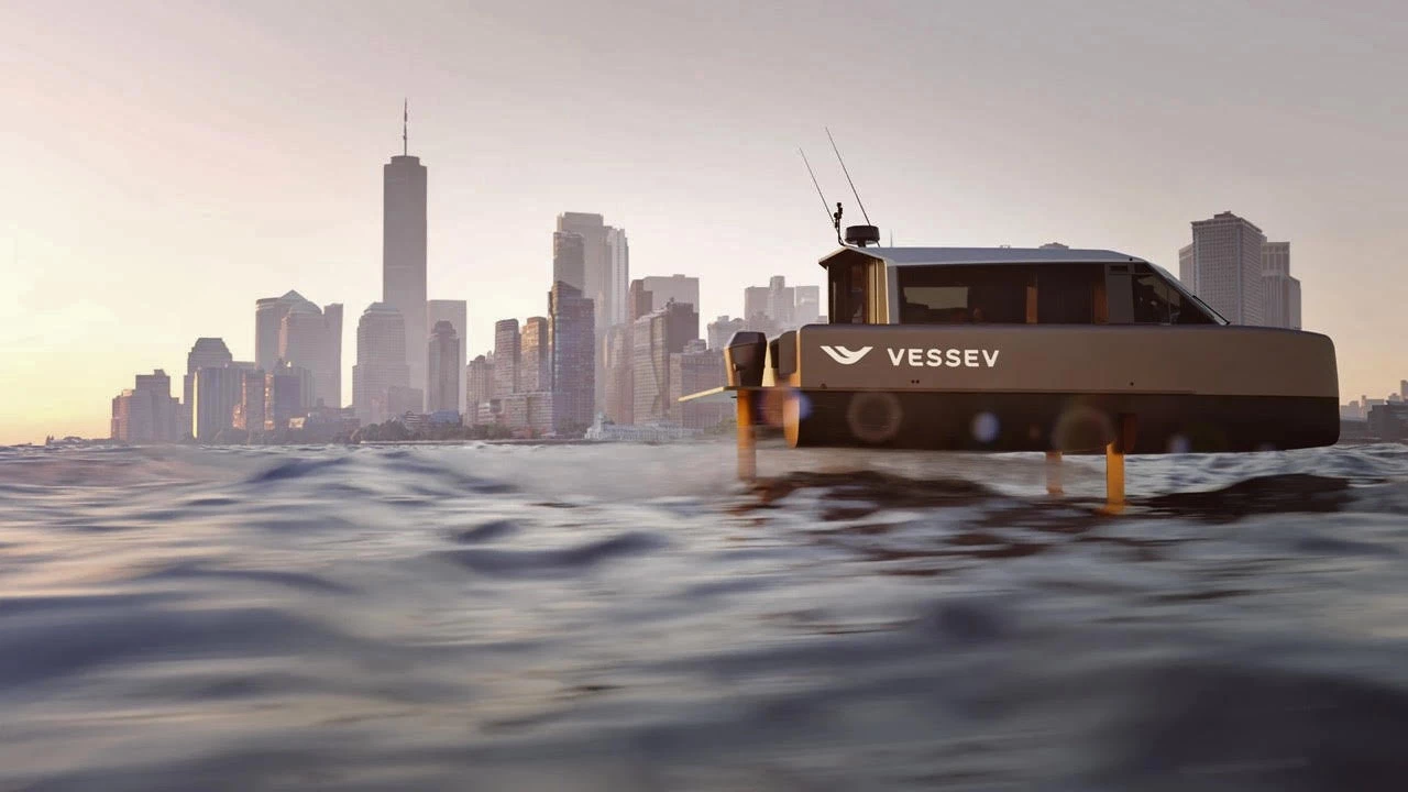 A 3D rendering of the Vessev VS-9 with its top on
