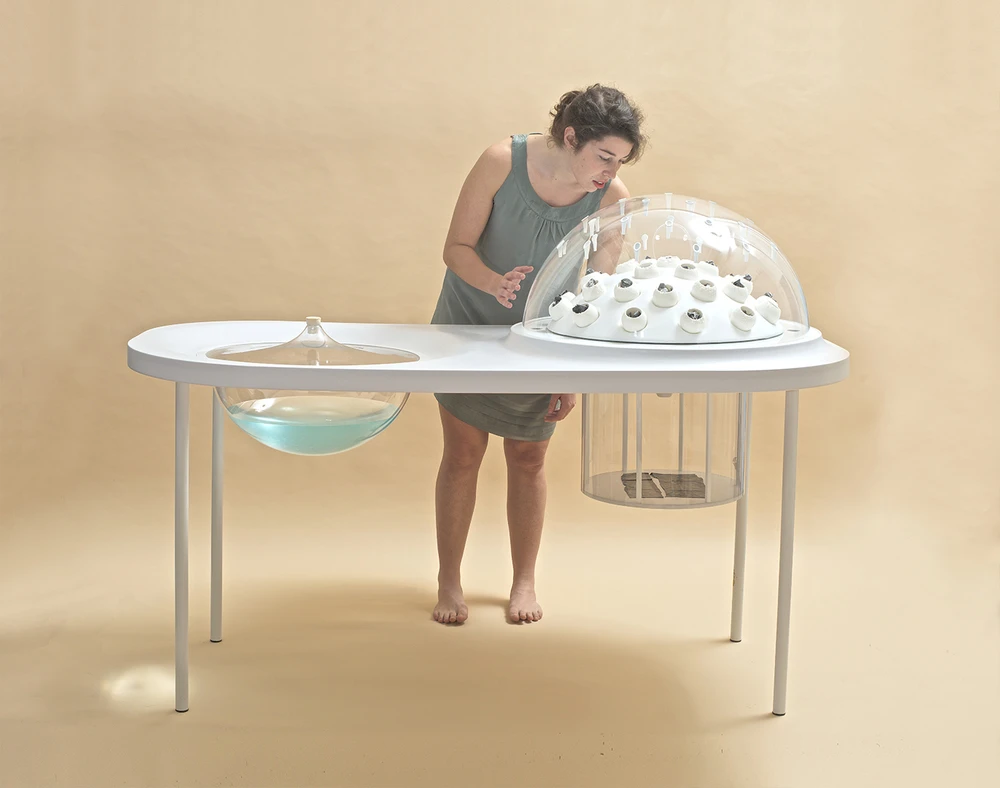 The Fungi Mutarium is both beautiful and alien, creating edible fungus products out of plastic and agar