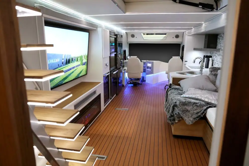 Inside Furrion's massive land yacht