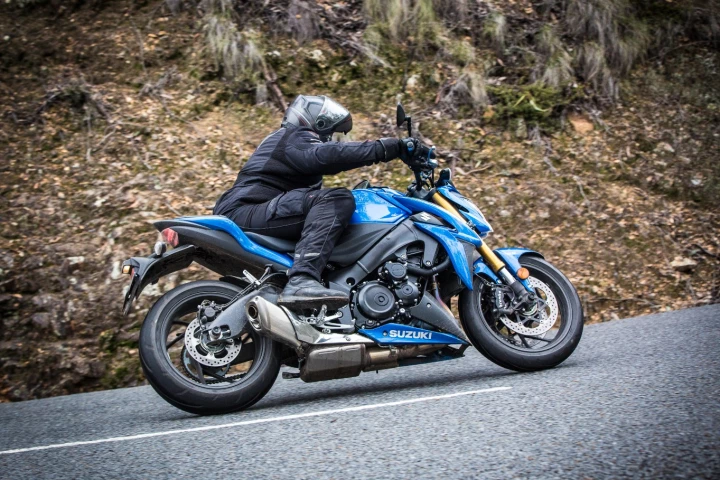 Suzuki GSX-S1000: standard exhaust system dulls the sound of that big Gixxer motor a little, but the induction sound keeps things exciting and involving from the rider's seat