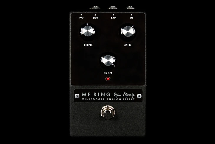 The pedal produces sum and difference frequencies between the input and a carrier oscillator, and is capable of creating a wide range of effects