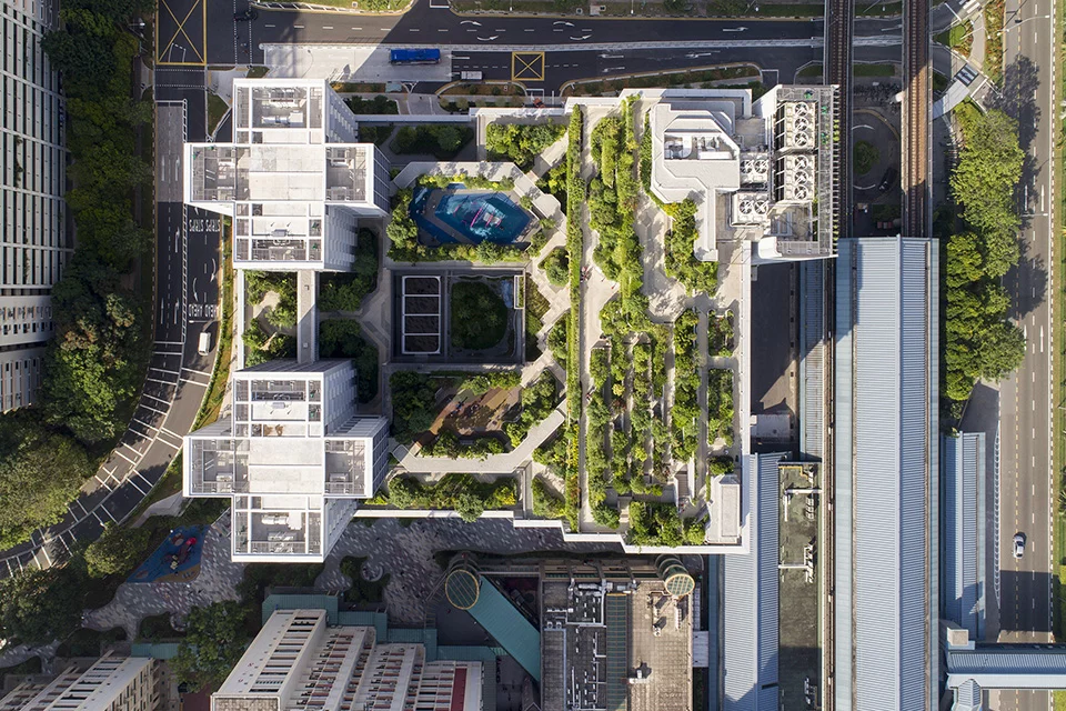 Kampung Admiralty was designed by WOHA