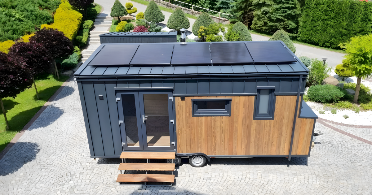 Off-grid tiny house is well-suited to full-time nomadic lifestyle