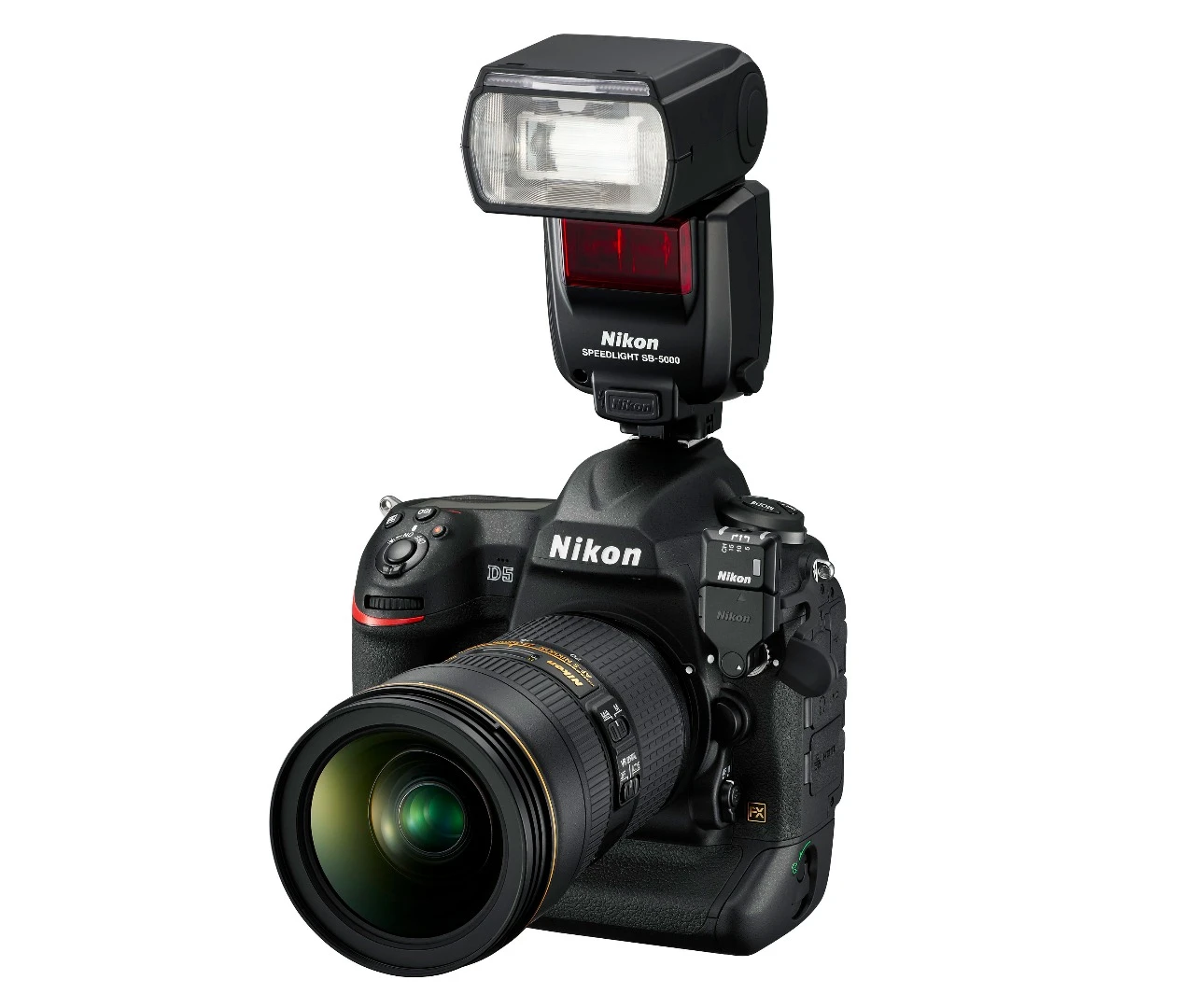The Nikon D5 is compatible with Nikon’s new radio-controlled Advanced Wireless Lighting SB-5000 flash