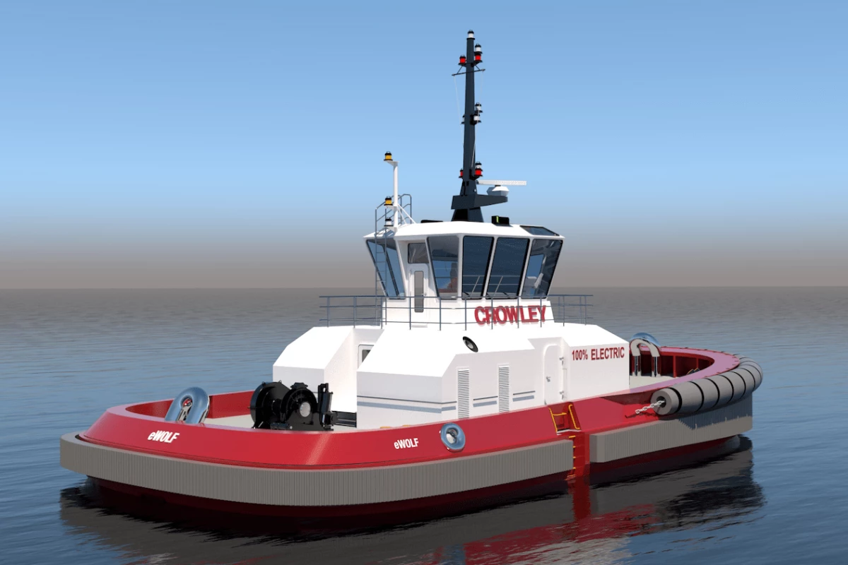 The eWolf electric ship-assist tug will go into service at the Port of san Diego from mid-2023