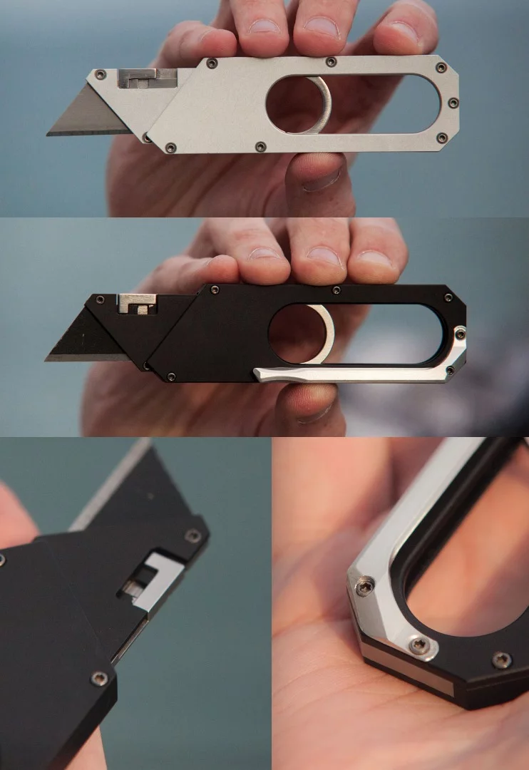 The Maker Knife is crafted from corrosion-resistant stainless steel and aluminium