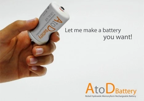A memory-foam case allow the AtoD battery to squeeze down to fit any battery slot