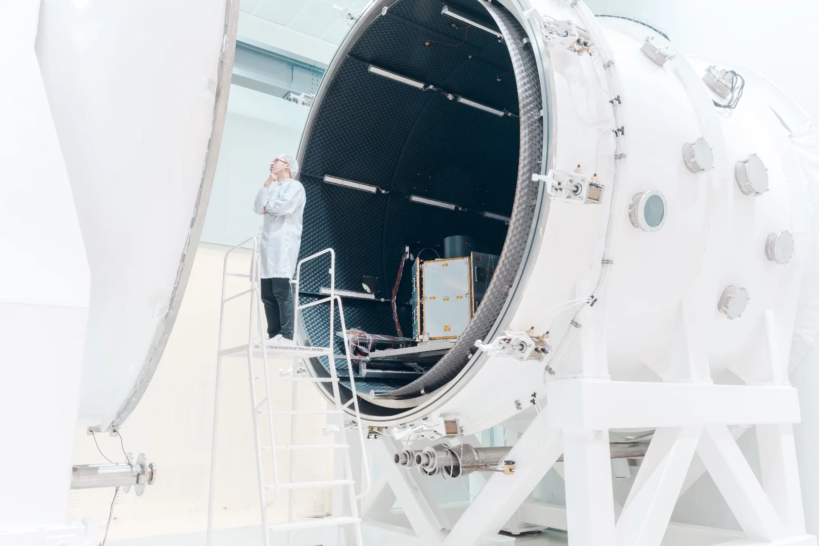 Entitled "Thermal Vacuum Test Area"