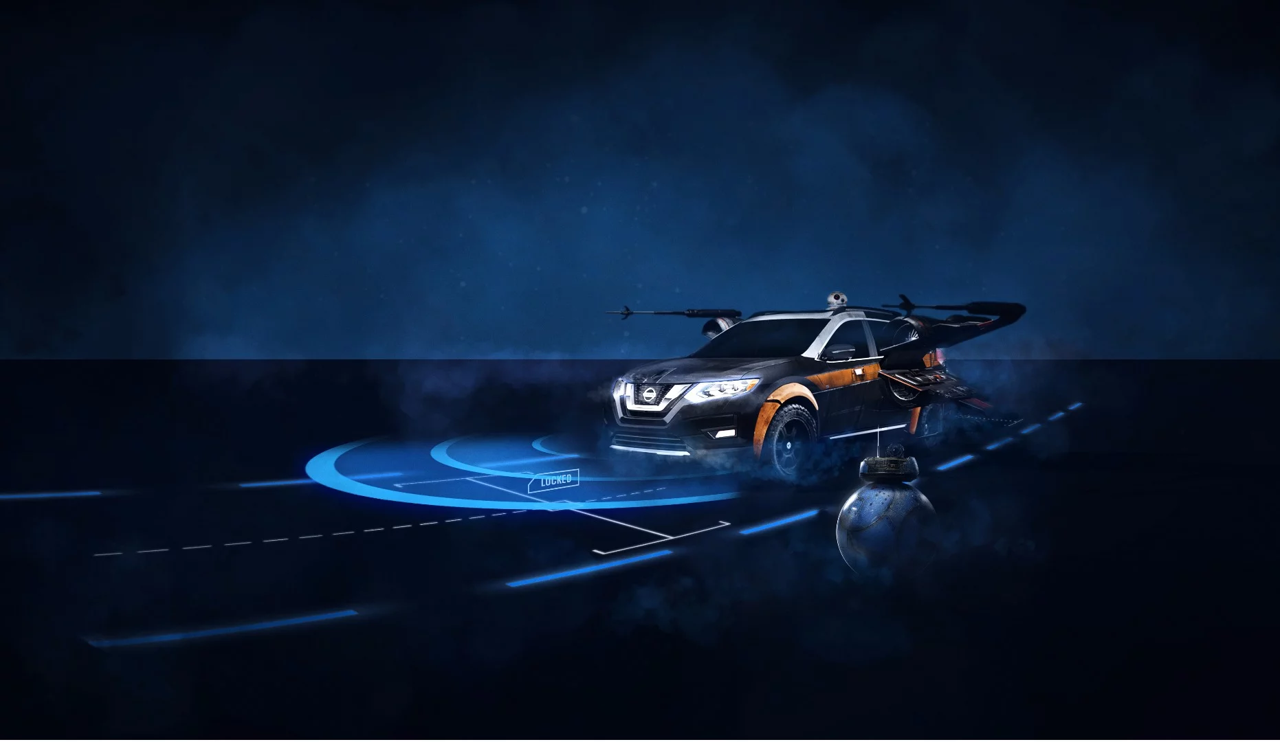 Nissan's augmented reality displays will hit showrooms in the leadup to Christmas, using Star Wars characters to talk you through the cars' safety features