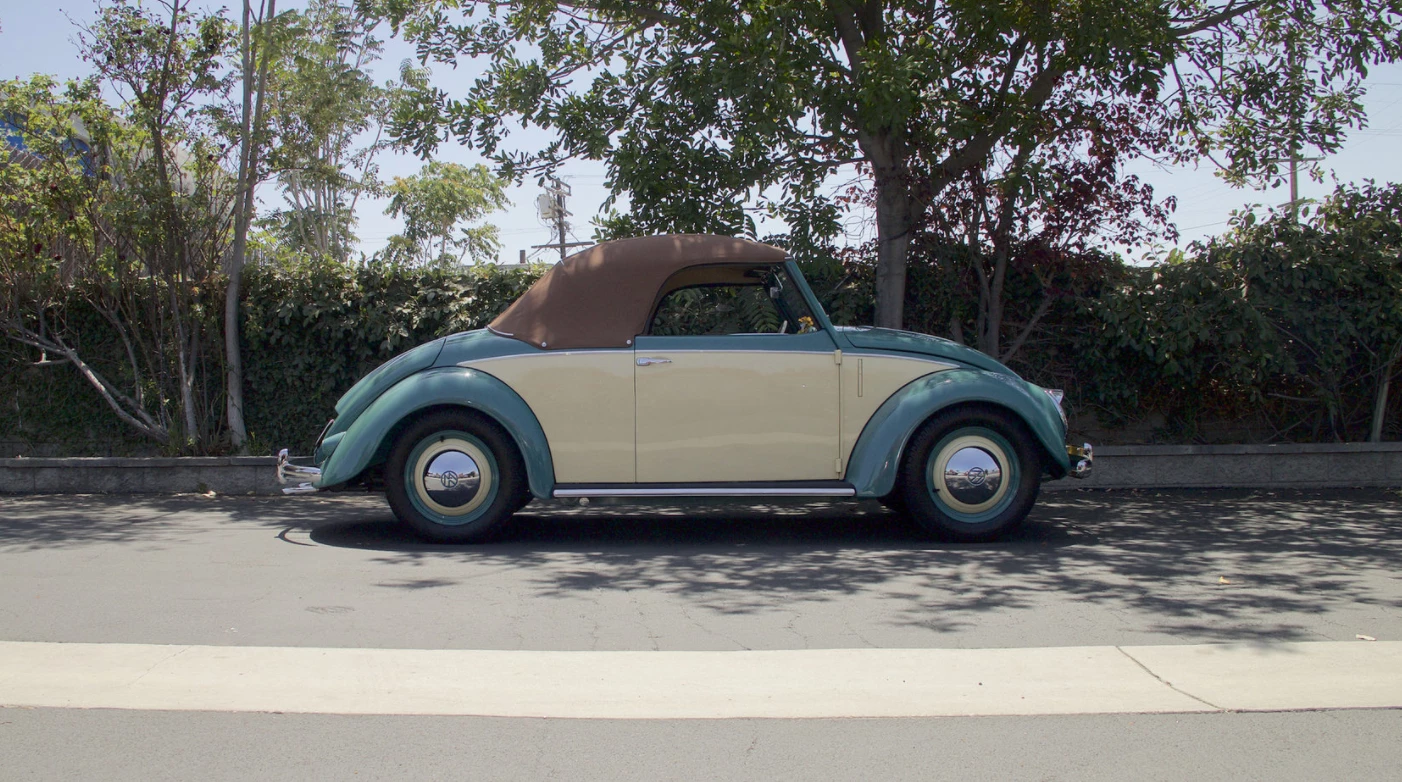 This 1949 Volkswagen Hebmuller Type 14A Beetle Cabriolet received a bid of $250,000 during Mecum's Monterey auction in August,2016, but failed to sell because the bid was below the reserve price of $300,000.
