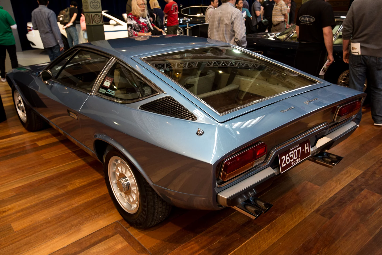 A 1979 Maserati Khamsin Coupe on show at Motorclassica 2014 (Photo: Nick Lavars/Gizmag)