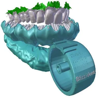 A role of floss can be held in a dispenser on the front of the brush