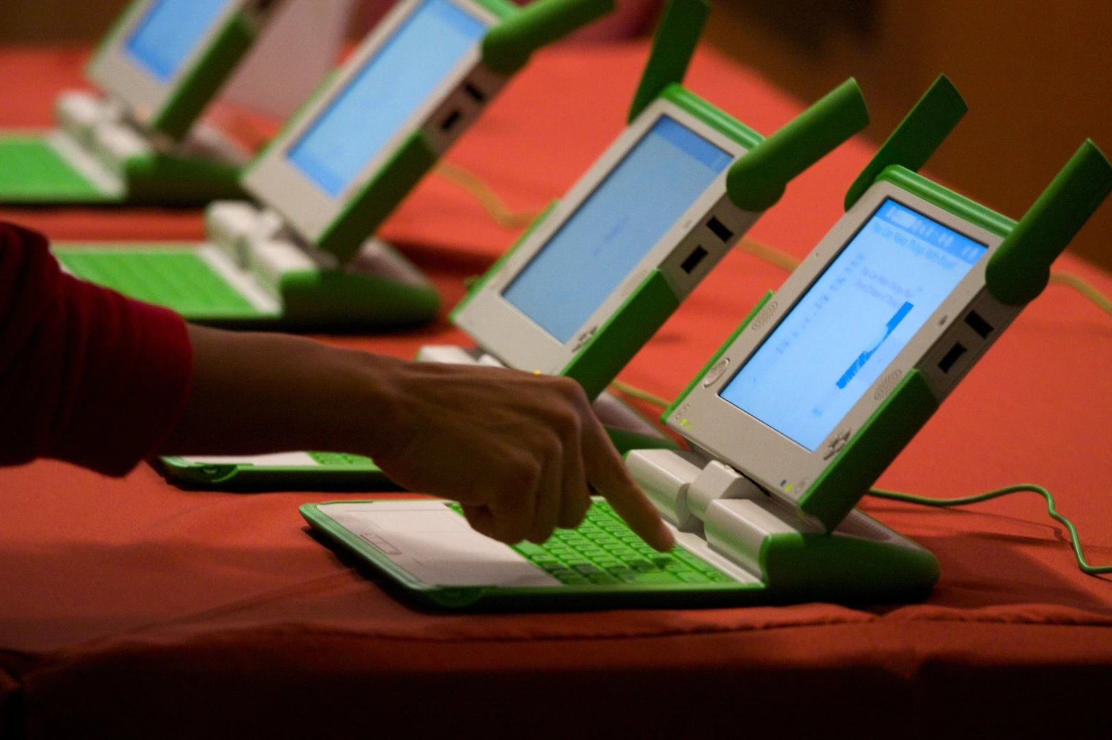 The One Laptop Per Child no-profit manufactured rugged and inexpensive portable computers to assist children education