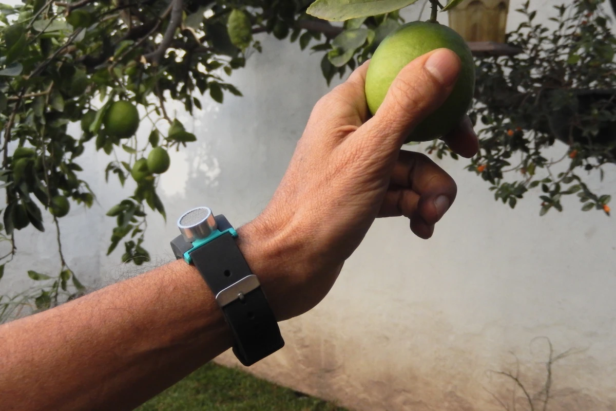 Sunu can detect objects up to 13 ft (4 m) away