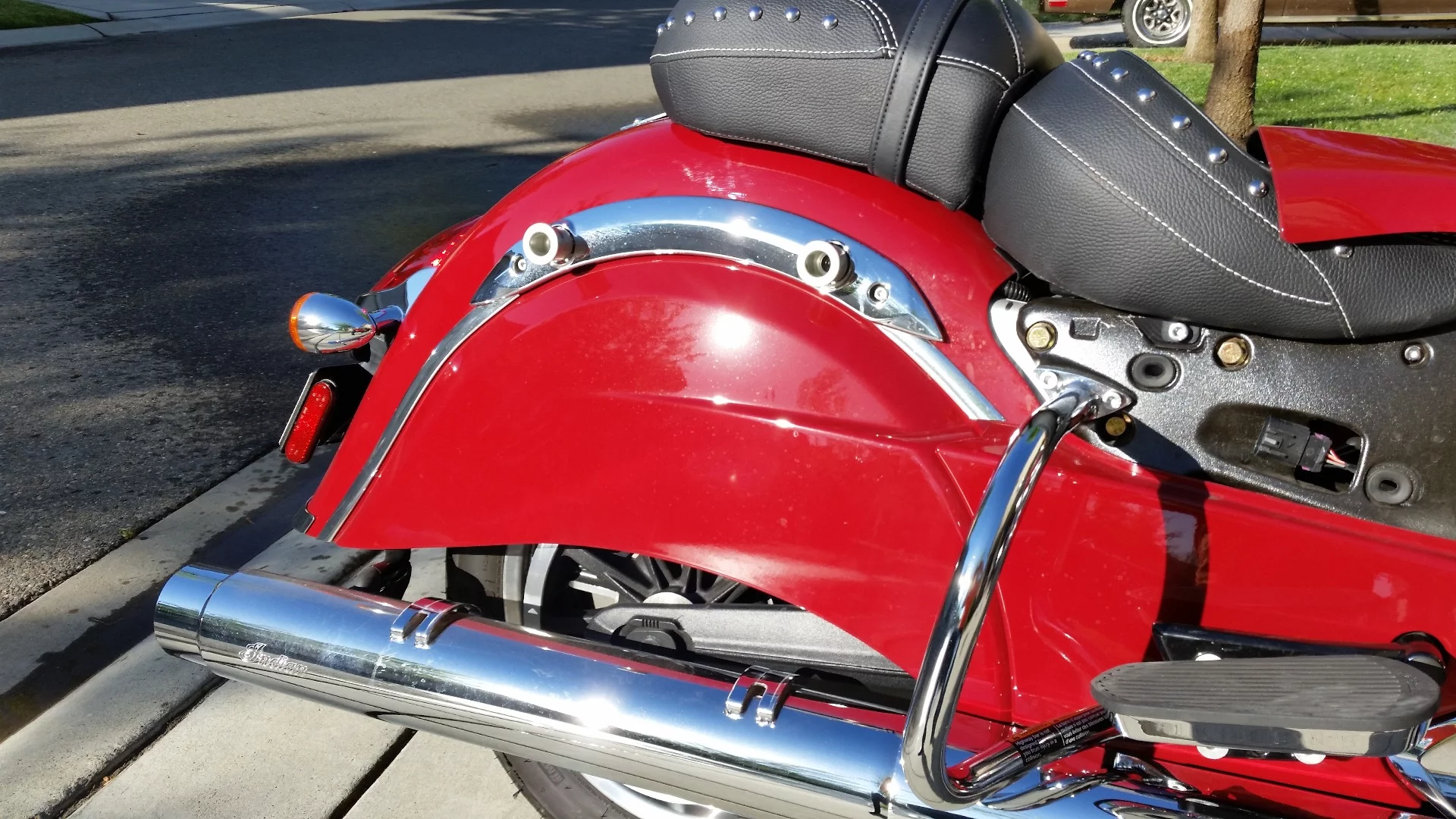 The rear of the Springfield without the side bag