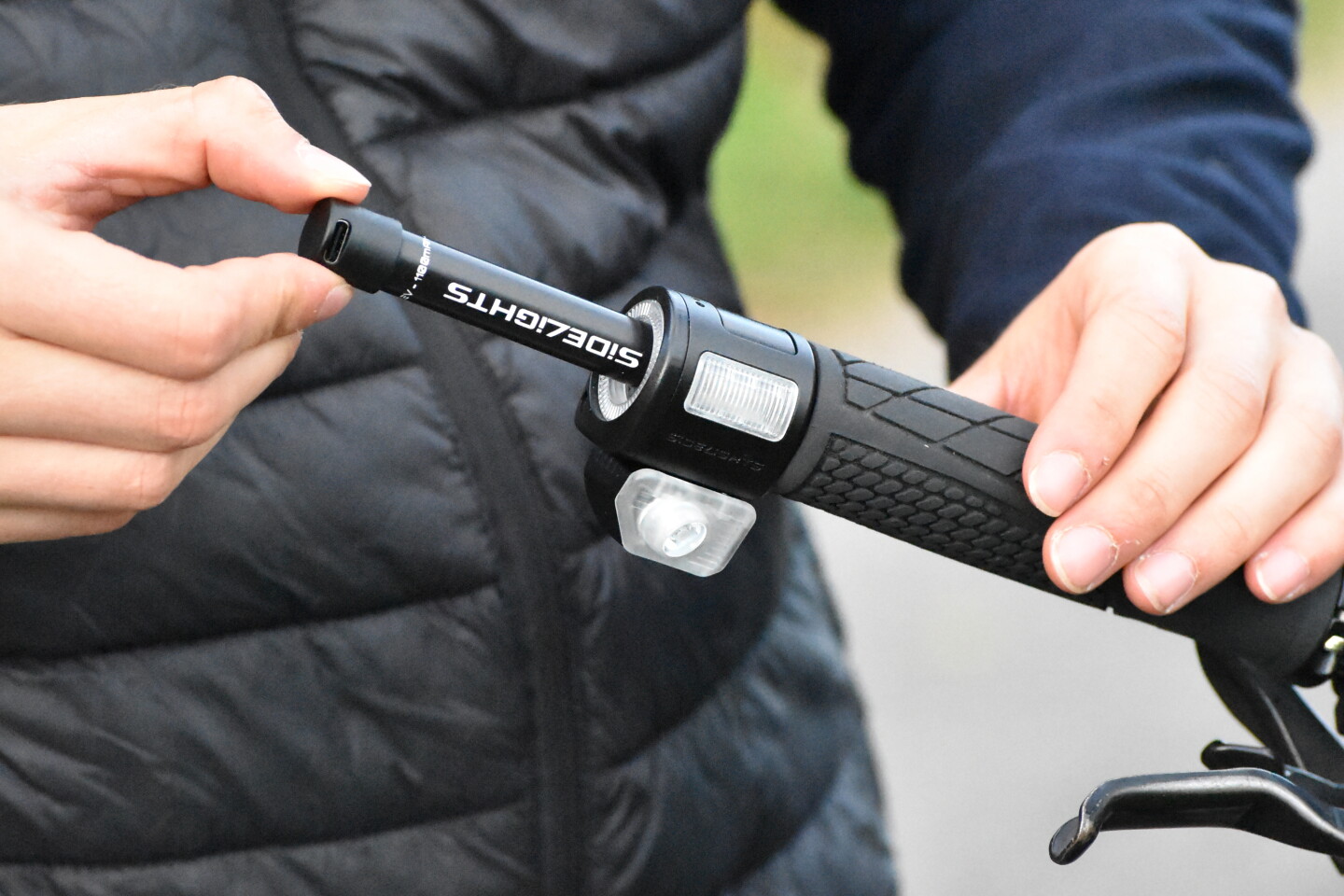The batteries can be removed for recharging – a second set is available as an optional extra