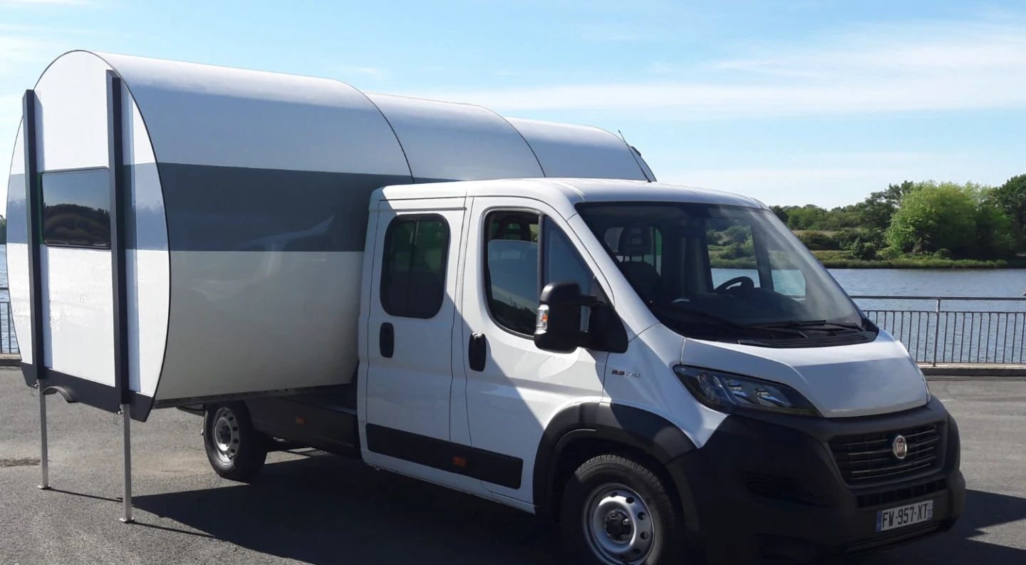 A Beauer 3XC pod turns the well-known Fiat Ducato into a different type of camper van