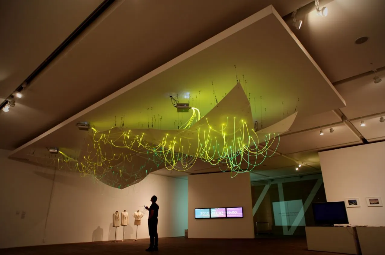 According to E/B Office, the installation is intended to "express a flux of mood, feeling, intensity and time transmitted to a spatial 3D body" (Photo: E/B Office)