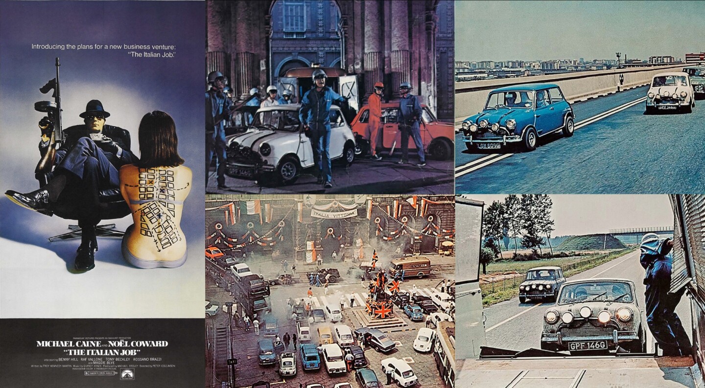 8| Charlie's getaway Minis from The Italian Job
