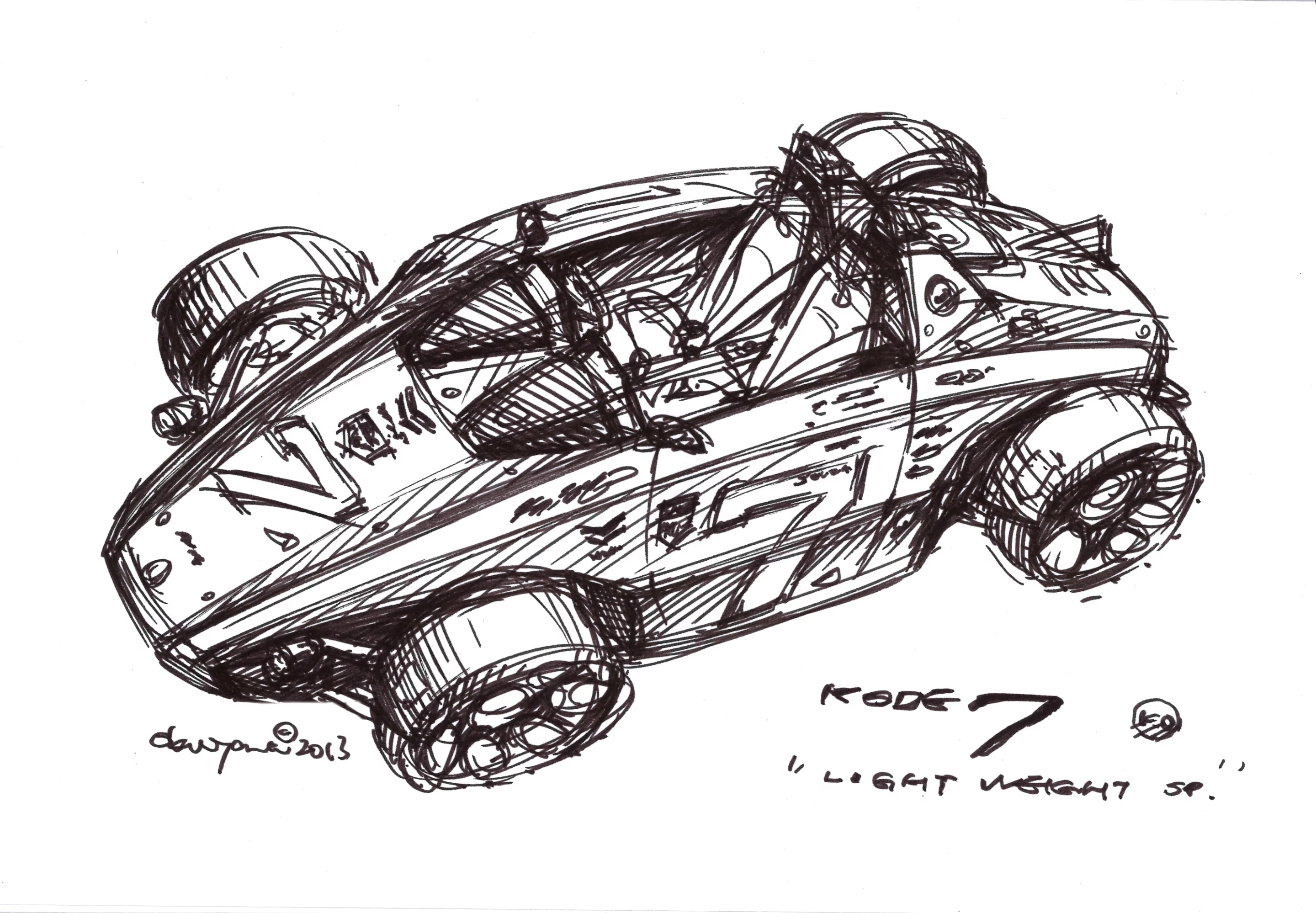 The kode 7 Exclusive - design sketch