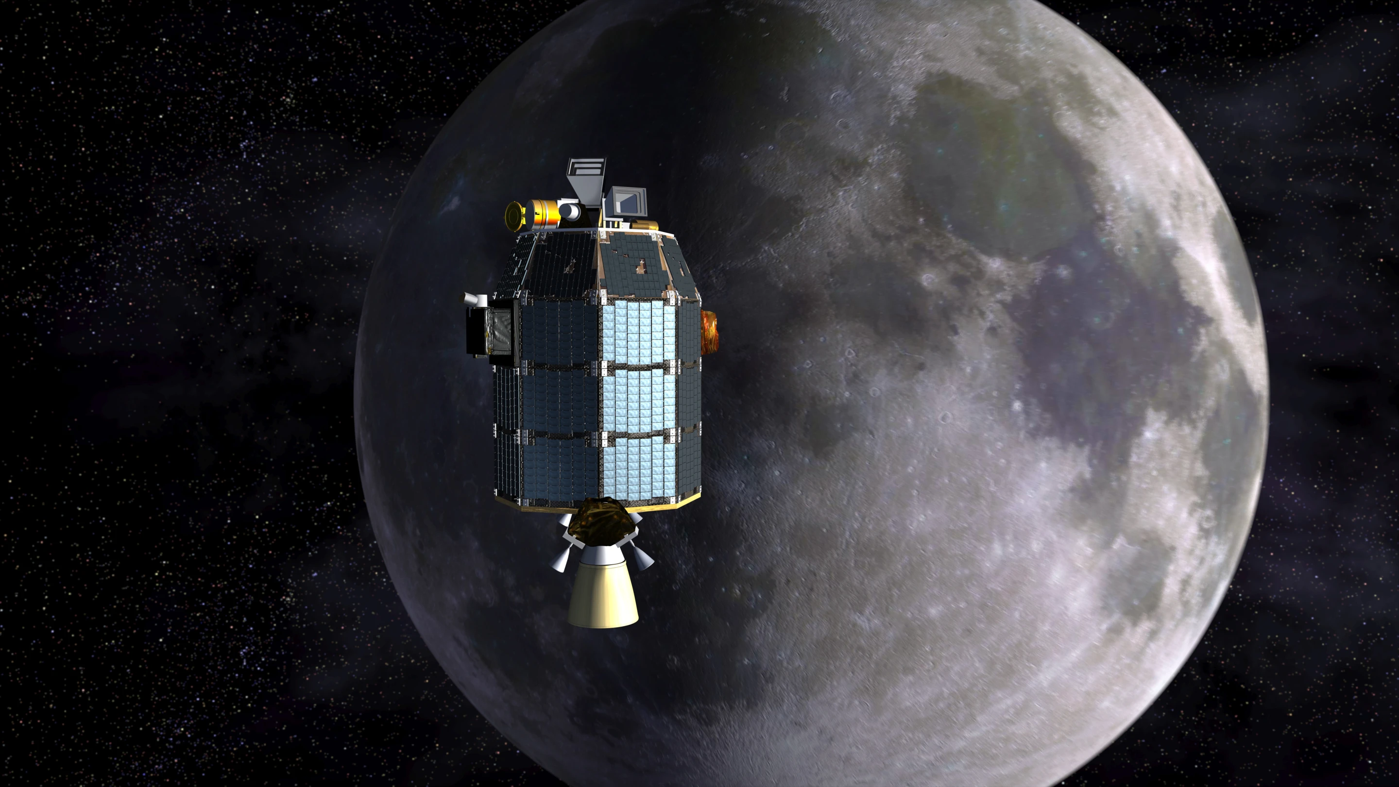 Artist's concept of LADEE (Image: NASA)