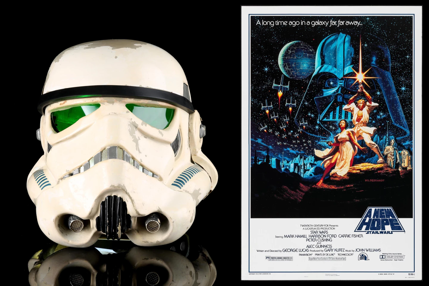 Stormtrooper Helmet from Star Wars: A New Hope (1977) | Estimate: $60,000 to $80,000 | Propstore Entertainment Memorabilia Live Auction | Los Angeles | 26 & 27 August 2020