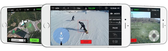 The Erida Gen. B can be controlled through a number of modes on a connected app