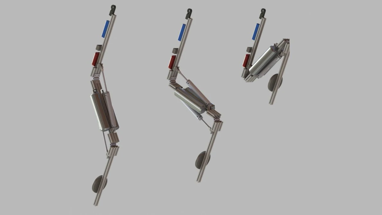 Disney's Stickman robot is basically a mechanical stick with two degrees of freedom