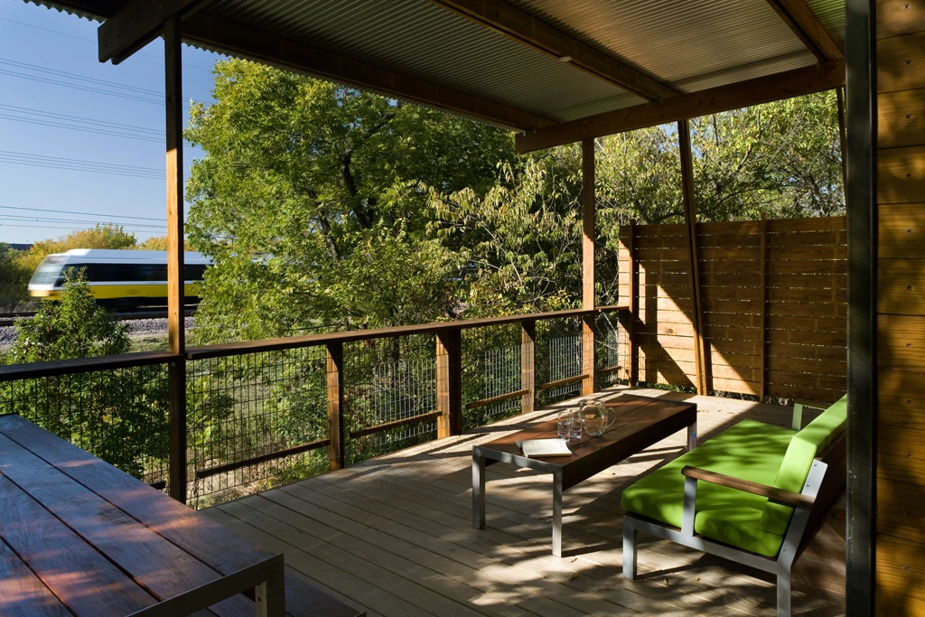 The property boasts nearby biking trails, and a light-rail station (Photo: Charles Davis Smith)