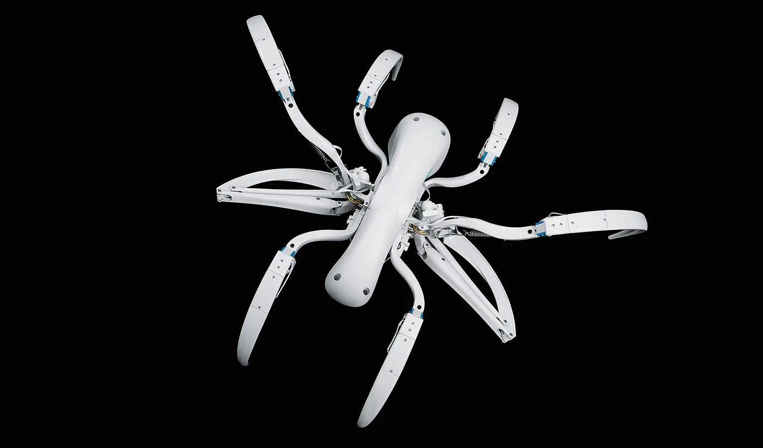 A top view of the BionicWheelBot