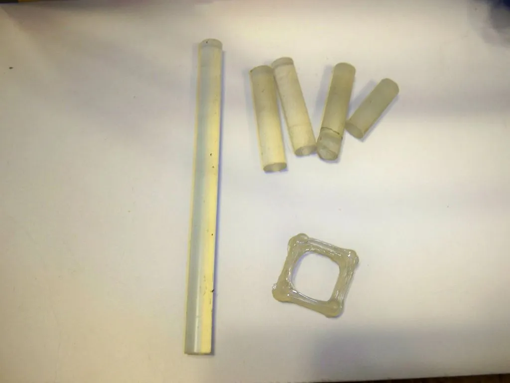 Pre- and post-print version of the LEGObot's hot glue medium