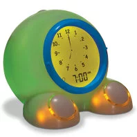The clock will glow green when it's ok to get out of bed
