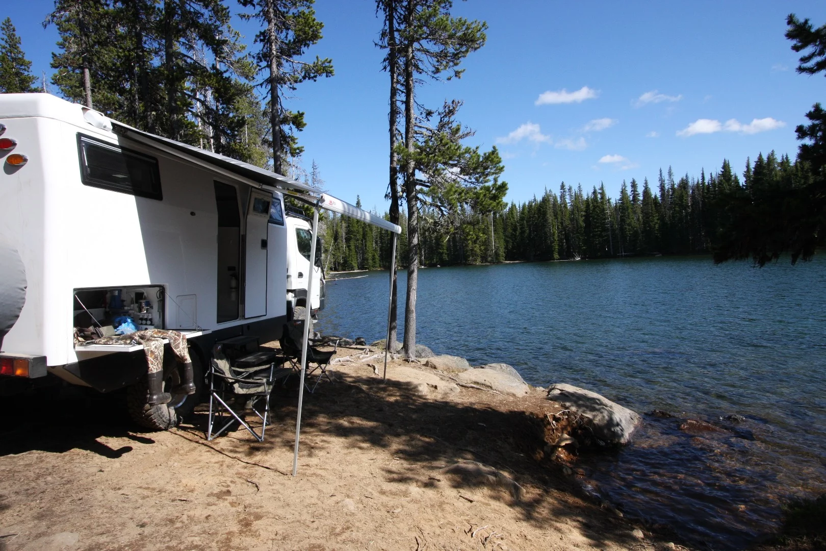 Campsites like these are why some folks choose an off-road motorhome over a less capable RV