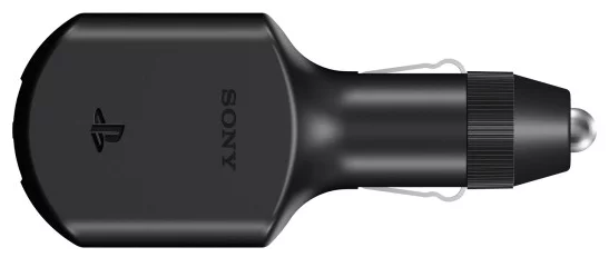Sony has listed first-party accessories to be available on the date of launch (PS Vita's car charger is shown)