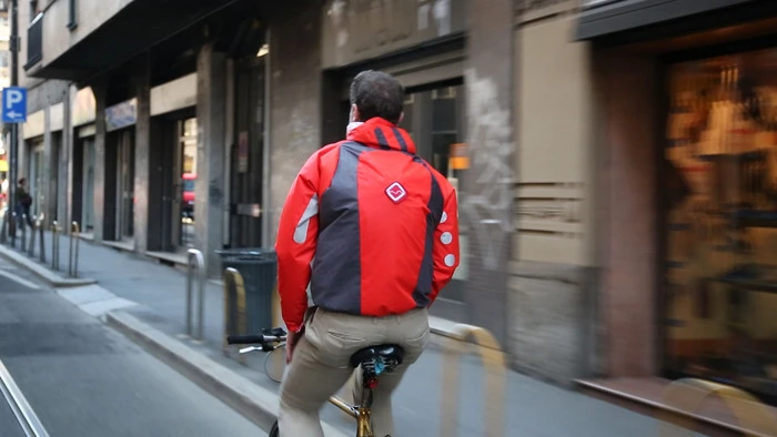 The Funnell jacket is waterproof, and covers the non-waterproof backpack when worn (Photo: Restless Travellers)