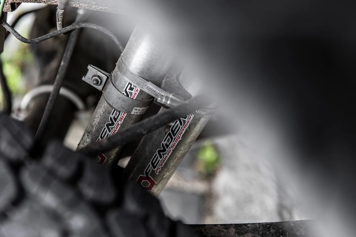 The upgraded off-road suspension is the highlight of the Terrastorm package