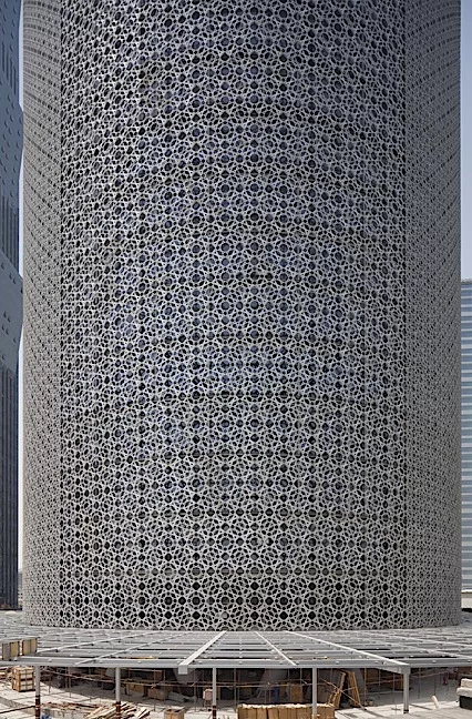 Doha Tower facade detail ((Photo: Nelson Garrido/Archdaily))