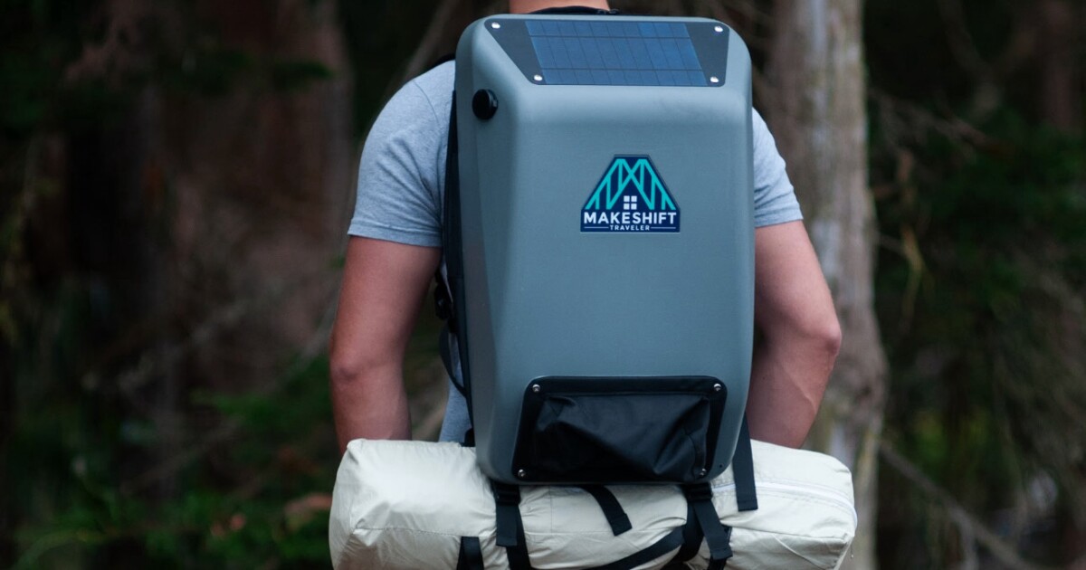 Solar-powered backpack helps homeless people charge their phones