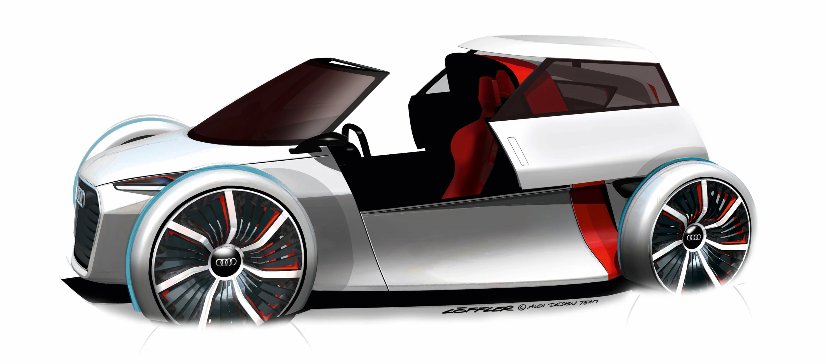 The Audi urban concept features a sliding roof