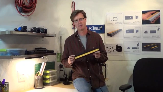 Klauf Lighting's Joseph Lee with the Klauf Light Bar