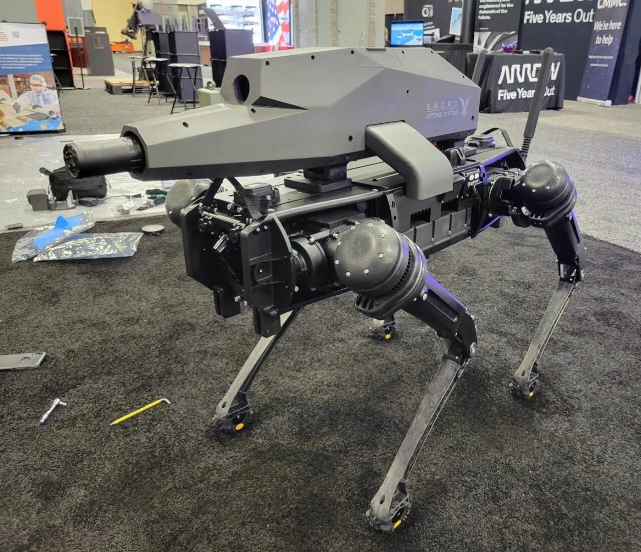 Autonomous Remote Control Rifle Robot dogs don't look as cute with night-vision sniper rifles on board